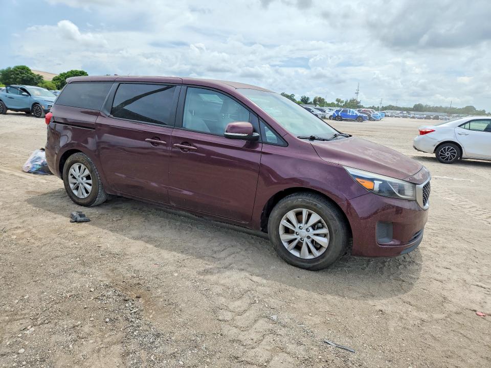 2017 Kia SEDONA VIN KNDMB5C16H6241163 COPART salvage auction — FRONT END, Fl - Certificate Of Title, sold $1,250 on 2026-07-30 (photo 4)