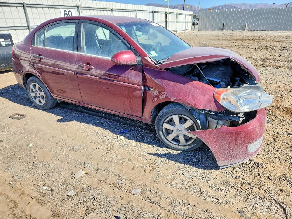 2006 Hyundai Accent VIN KMHCN46CX6U033804 COPART salvage auction — FRONT END, Nv - Non-Repairable Vehicle Cert, sold $450 on 2026-07-07 (photo 4)