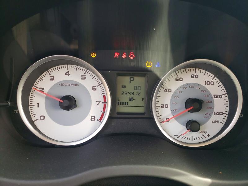 2012 Subaru Impreza VIN JF1GPAL61CH222297 COPART salvage auction — FRONT END, Va - Cert Of Title - Salvage, sold $250 on 2026-07-31 (photo 9)