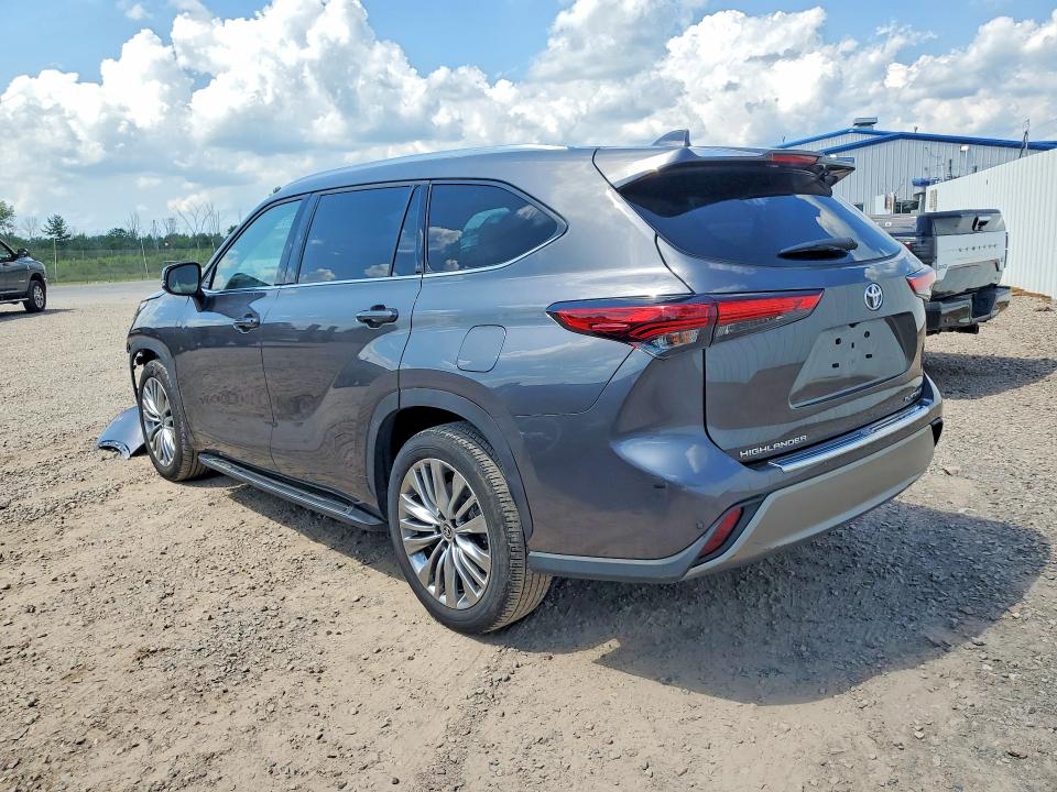 2022 Toyota Highlander VIN 5TDFZRAH7NS122528 COPART salvage auction — FRONT END, NY - MV-907A SALVAGE CERTIFICATE, sold $24,400 on 2026-07-13 (photo 2)