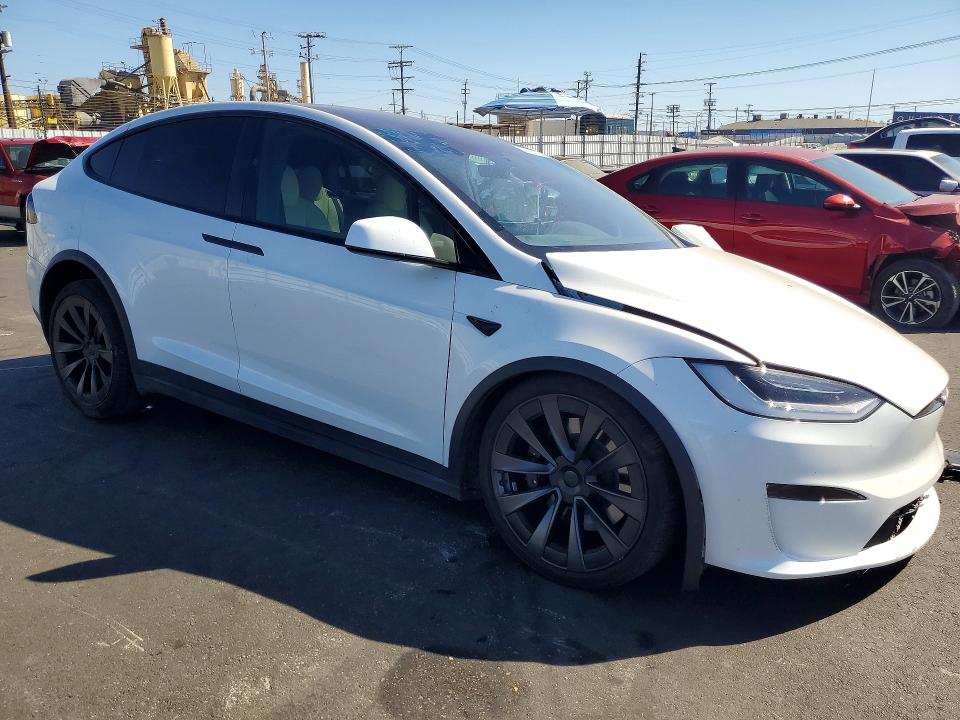 2023 Tesla Model x VIN 7SAXCDE58PF404180 COPART salvage auction — FRONT END, Ca - Salvage Certificate, sold $15,800 on 2026-07-29 (photo 4)