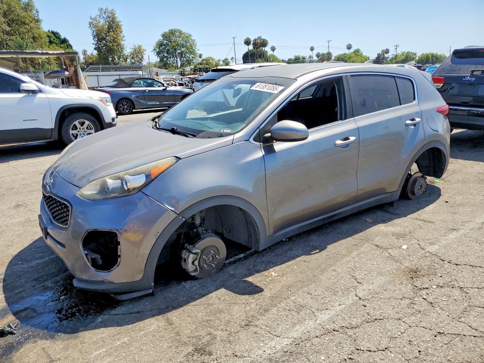 2018 Kia Sportage VIN KNDPM3AC0J7338276 COPART salvage auction — VANDALISM, Ca - Salvage Certificate, sold $225 on 2026-07-24 (photo 1)