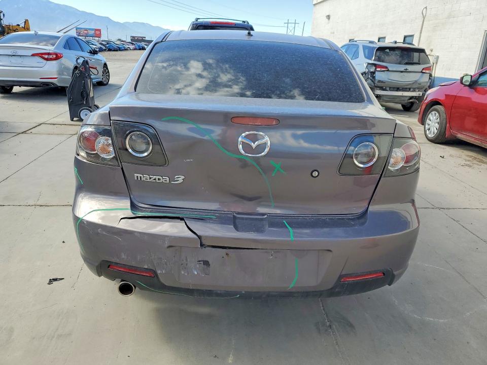 2008 Mazda 3 VIN JM1BK32F281127778 COPART salvage auction — REAR END, UT - SALVAGE CERTIFICATE (P), sold $150 on 2026-07-20 (photo 6)