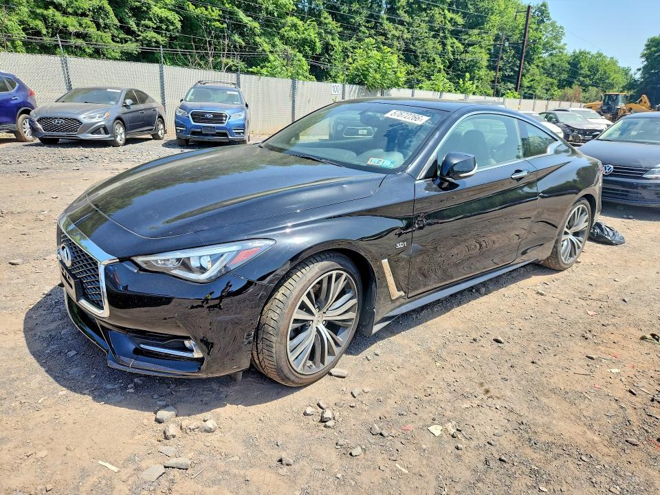 2018 Infiniti Q60 VIN JN1EV7EL4JM391685 COPART salvage auction — VANDALISM, Pa - Certificate Of Salvage, sold $5,500 on 2026-07-20 (photo 1)