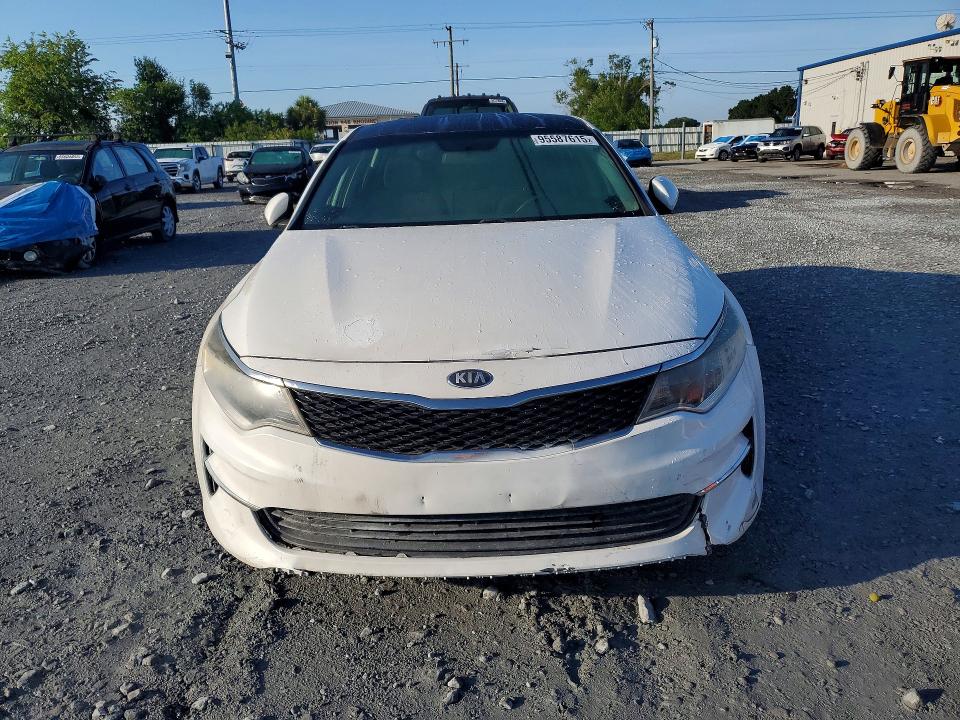 2016 Kia Optima VIN 5XXGT4L37GG016627 COPART salvage auction — FRONT END, FL - CERT OF TITLE SLVG REBUILDABLE (P), sold $1,000 on 2026-07-28 (photo 5)