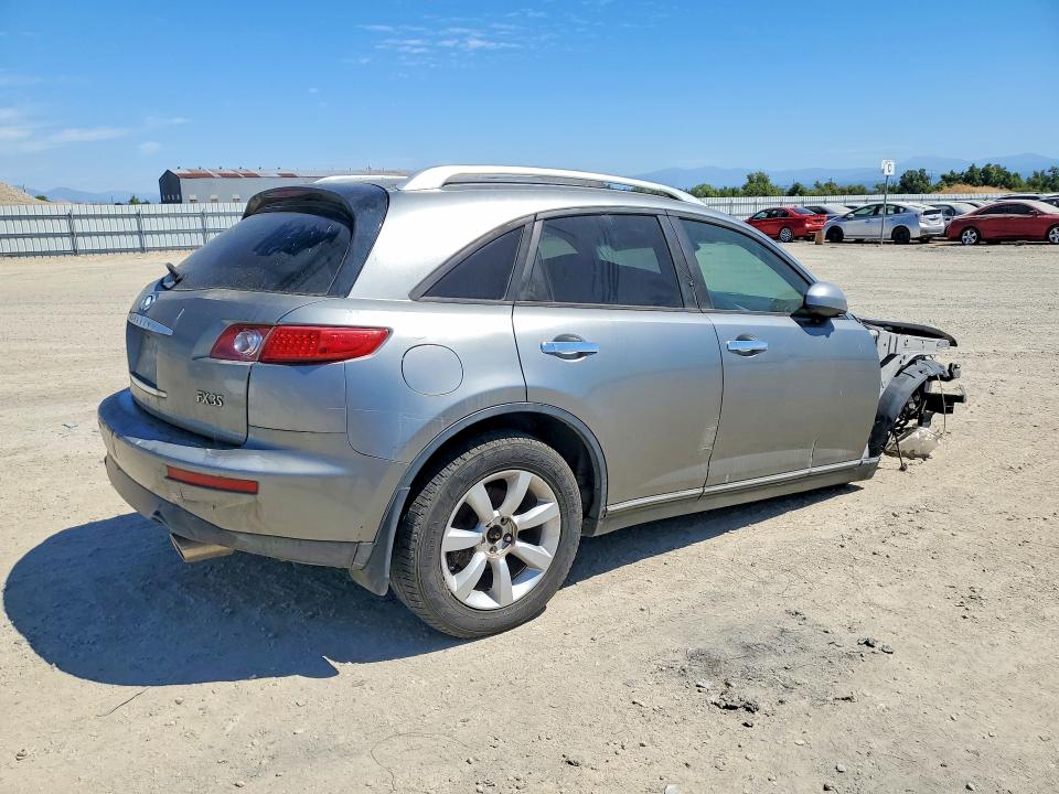 2004 Infiniti Fx35 VIN JNRAS08W64X224541 COPART salvage auction — FRONT END, Ca - Acq Bos - Post Sale - Salvage, sold $50 on 2026-07-31 (photo 3)