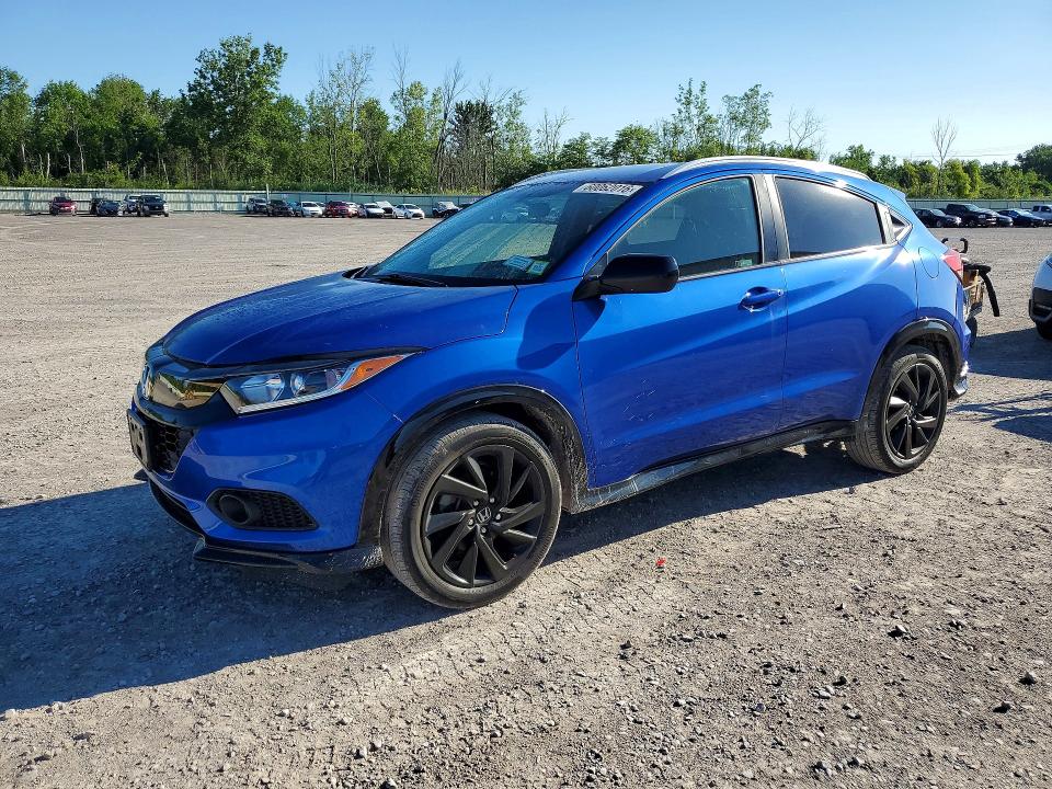 2022 Honda Hr-v VIN 3CZRU6H1XNM743582 COPART salvage auction — REAR END, Ny - Mv-907A Salvage Certificate, sold $9,500 on 2026-07-27 (photo 1)