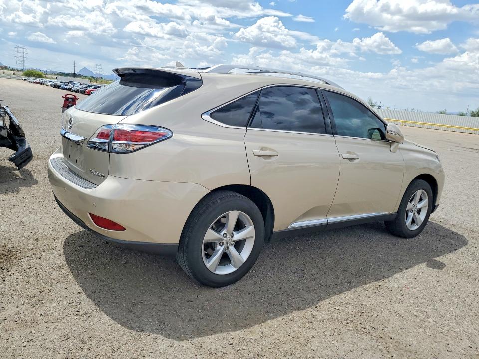 2013 Lexus Rx VIN JTJZK1BA9D2008053 COPART salvage auction — SIDE, AZ - CERT OF TITLE - SALVAGE, sold $5,900 on 2026-07-31 (photo 3)