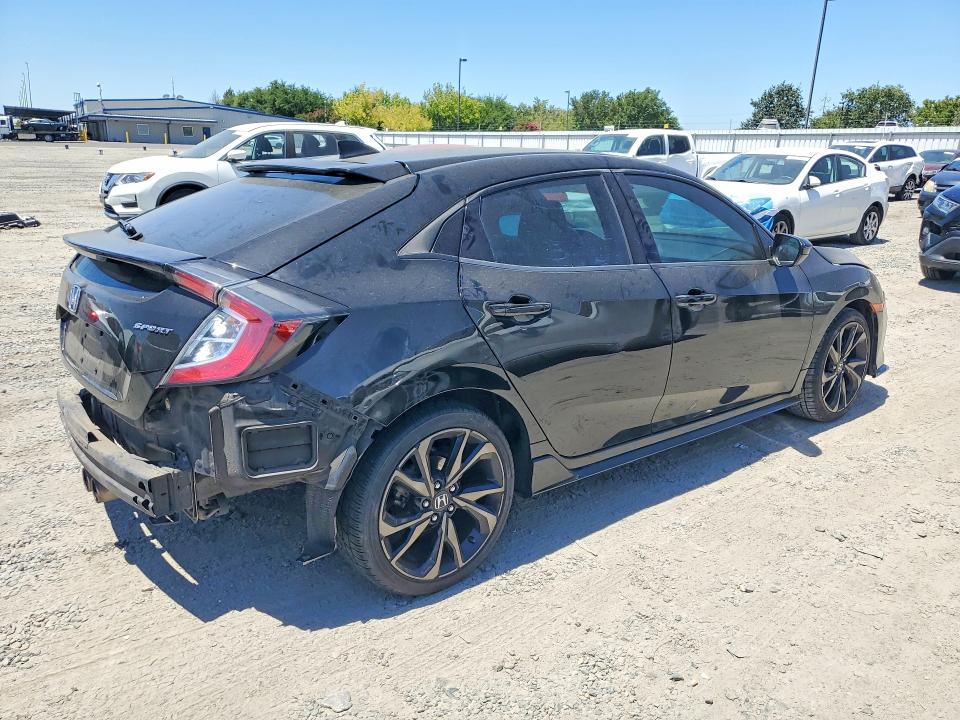 2017 Honda Civic VIN SHHFK7H42HU418849 COPART salvage auction — REAR END, Ca - Salvage Certificate, sold $3,850 on 2026-07-16 (photo 3)