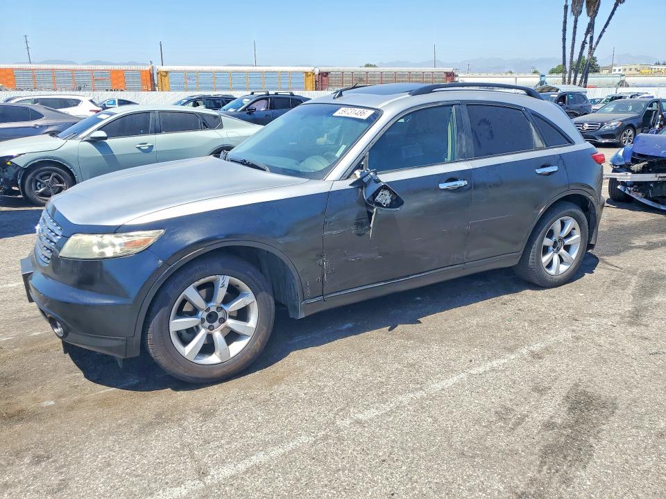 2005 Infiniti Fx VIN JNRAS08U25X104025 COPART salvage auction — SIDE, Ca - Salvage Certificate, sold $400 on 2026-07-31 (photo 1)