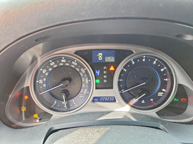 2006 Lexus Is 350 VIN JTHBE262765004362 COPART salvage auction — FRONT END, Mi - Certificate Of Title, sold $325 on 2026-07-28 (photo 9)