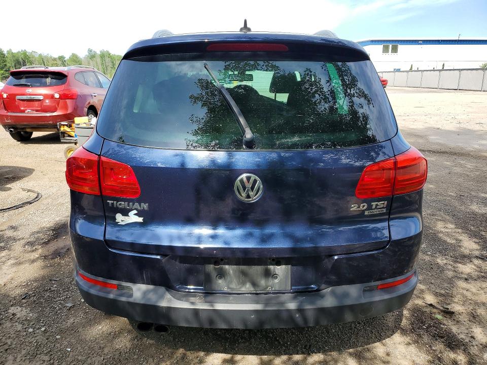 2012 Volkswagen Tiguan VIN WVGBV7AX5CW599621 COPART salvage auction — REAR END, ON - PERMIT NO BRAND - UNFIT, sold $300 on 2026-07-23 (photo 6)