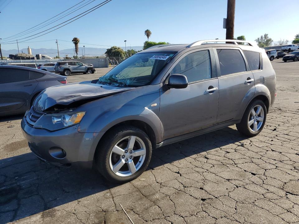 2007 Mitsubishi Outlander VIN JA4MS41X37Z005739 COPART salvage auction — FRONT END, Ca - Salvage Certificate, sold $150 on 2026-07-16 (photo 1)