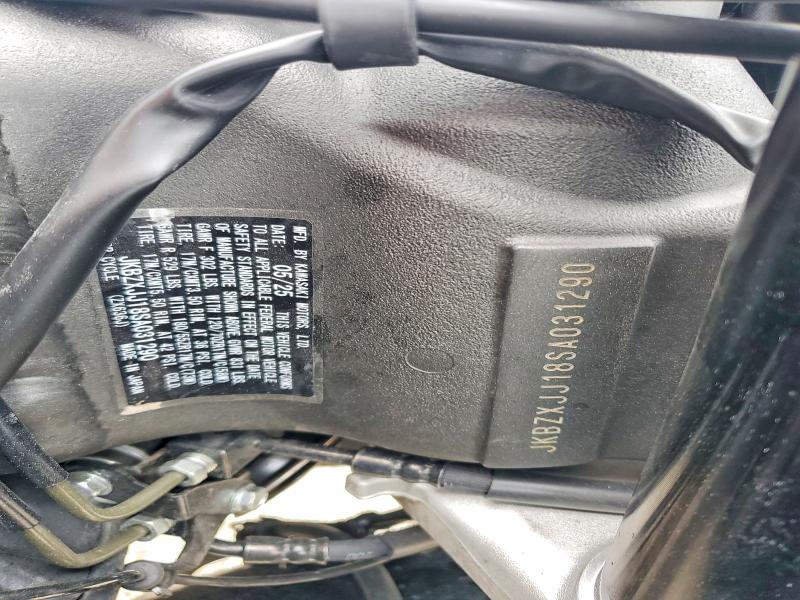 2025 Kawasaki Zx VIN JKBZXJJ18SA031290 COPART salvage auction — SIDE, OH - CERT OF TITLE-SALVAGE, sold $2,050 on 2026-07-23 (photo 9)