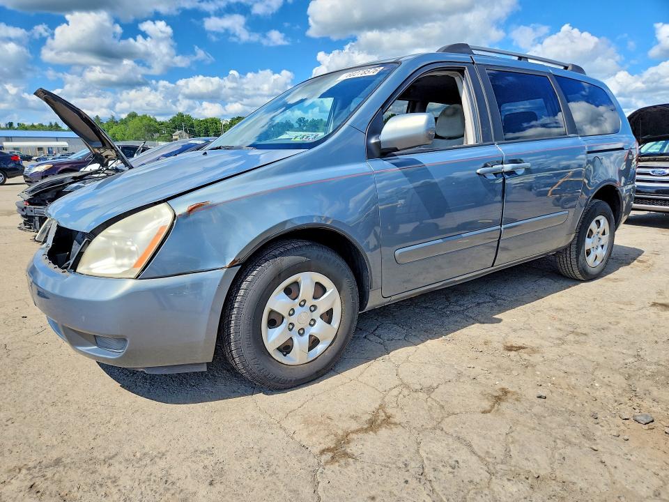 2007 Kia SEDONA VIN KNDMB233276172535 COPART salvage auction — FRONT END, PA - CERTIFICATE OF SALVAGE, sold $1,300 on 2026-07-21 (photo 1)