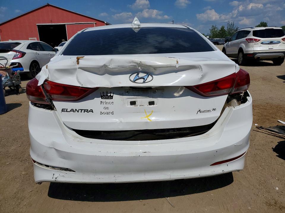 2017 Hyundai Elantra VIN KMHD84LF9HU398245 COPART salvage auction — FRONT END, On - Permit Salvage, sold $1,300 on 2026-07-28 (photo 6)
