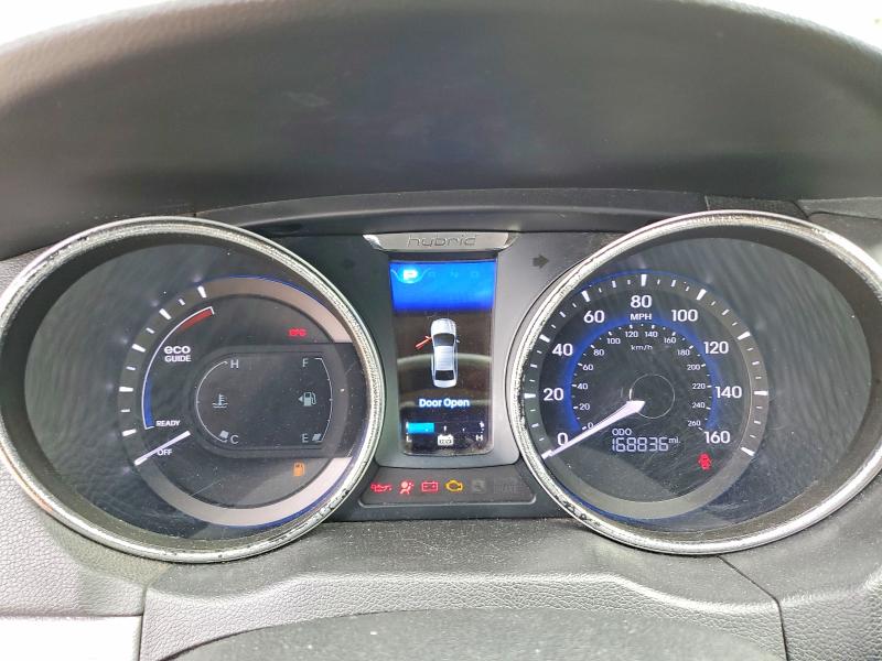 2012 Hyundai Sonata VIN KMHEC4A42CA041908 COPART salvage auction — WATER/FLOOD, Ky - Cert Of Title-Salvage Water, sold $375 on 2026-07-20 (photo 9)