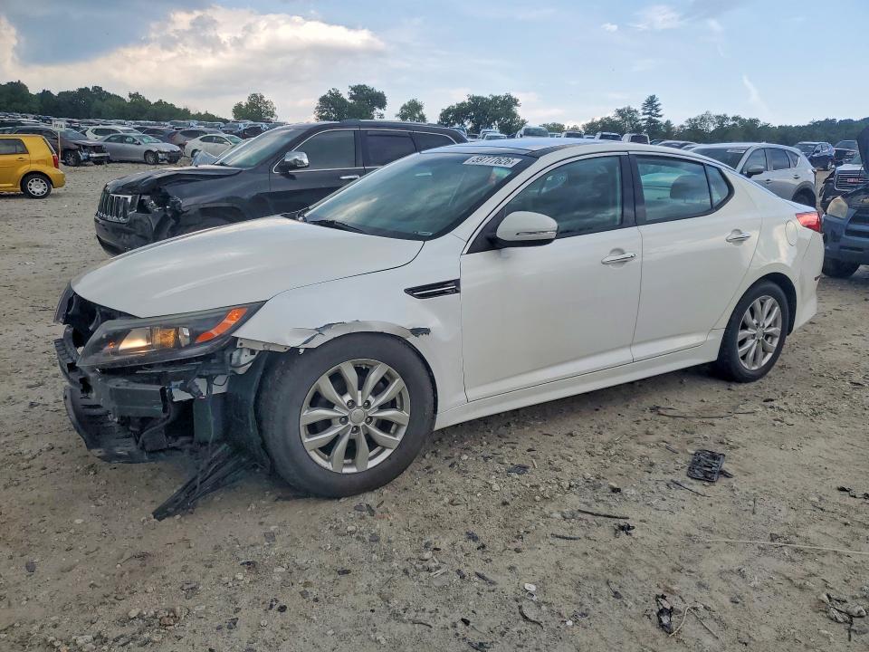 2015 Kia Optima VIN 5XXGN4A73FG434407 COPART salvage auction — FRONT END, Ma - Cert Of Title-Reconstrctd Coll, sold $725 on 2026-07-29 (photo 1)