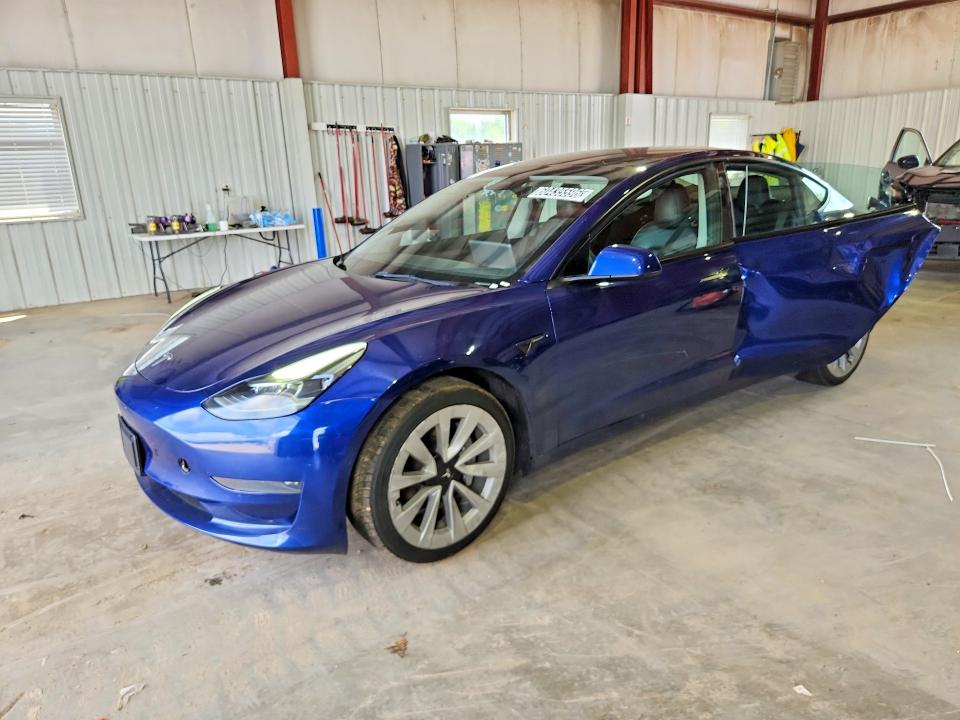 2022 Tesla Model 3 VIN 5YJ3E1EA3NF371605 COPART salvage auction — SIDE, FL - CERTIFICATE OF TITLE, sold $13,900 on 2026-07-20 (photo 1)