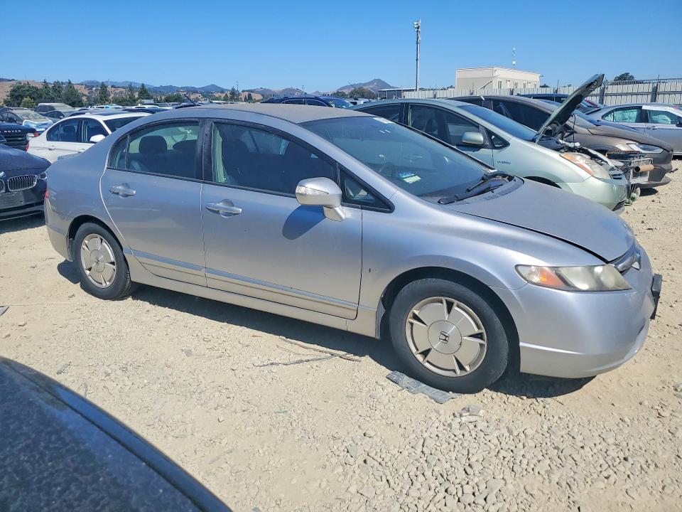 2007 Honda Civic hybrid VIN JHMFA36217S016383 COPART salvage auction — MECHANICAL, CA - DIS/DLR/EXP ONLY CLEAN TITLE, sold $500 on 2026-07-21 (photo 4)