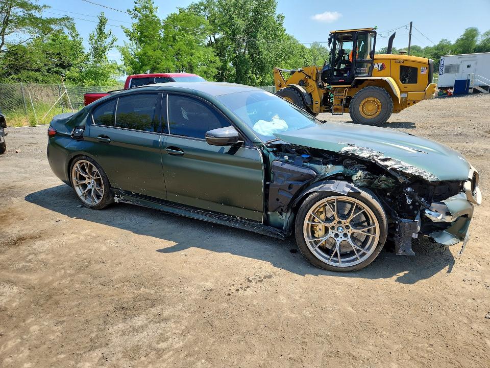 2022 BMW M5 VIN WBS73CH03NCK24583 COPART salvage auction — FRONT END, NJ - CERT OF TITLE-SALVAGE, sold $48,750 on 2026-07-30 (photo 4)