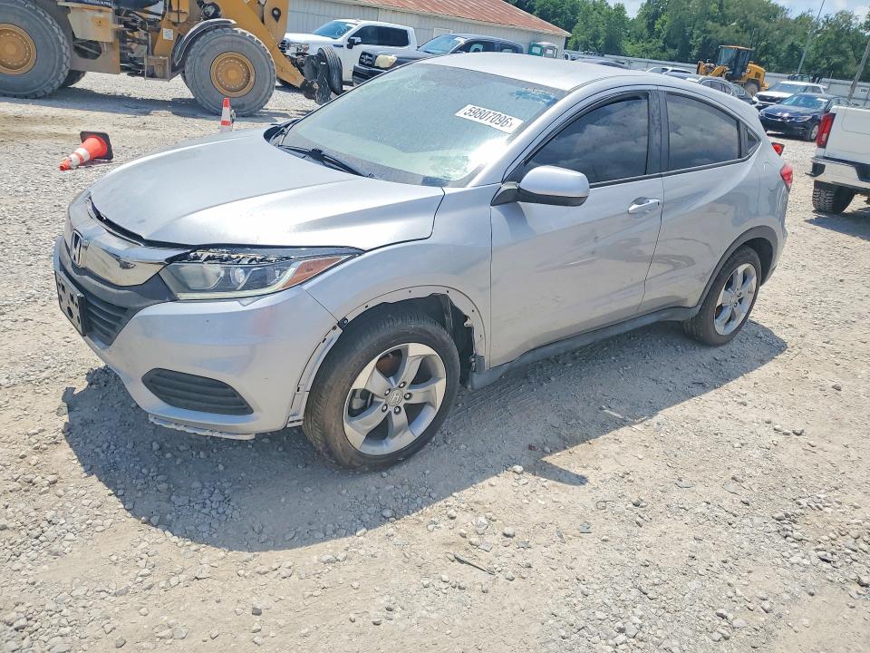 2019 Honda Hr-v VIN 3CZRU6H37KG727996 COPART salvage auction — FRONT END, Wv - Certificate Of Title (P), sold $500 on 2026-07-24 (photo 1)