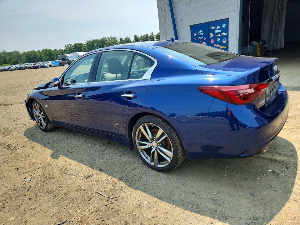 2019 Infiniti Q50 VIN JN1EV7AR0KM591300 COPART salvage auction — FRONT END, Nj - Cert Of Title-Salvage, sold $225 on 2026-07-29 (photo 2)