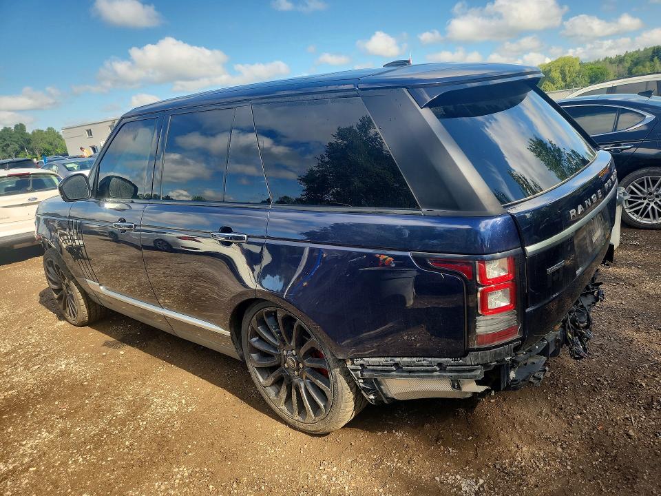 2015 Land rover RANGE ROVER VIN SALGV2TF1FA202241 COPART salvage auction — REAR END, ON - PERMIT NO BRAND - UNFIT, sold $475 on 2026-07-21 (photo 2)