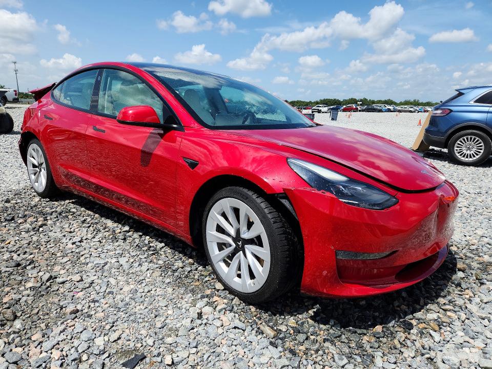 2022 Tesla Model 3 VIN 5YJ3E1EAXNF154164 COPART salvage auction — REAR END, FL - CERTIFICATE OF DESTRUCTION, sold $3,200 on 2026-07-28 (photo 4)