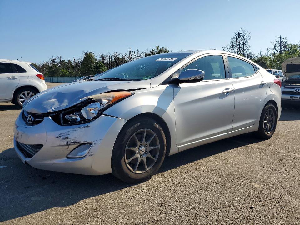 2012 Hyundai Elantra VIN KMHDH4AEXCU479595 COPART salvage auction — FRONT END, Ny - Mv-907A Salvage Certificate, sold $725 on 2026-07-20 (photo 1)