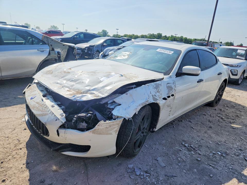 2014 Maserati Quattroporte VIN ZAM56RRA8E1077734 COPART salvage auction — FRONT END, Fl - Cert Of Title Slvg Rebuildable, sold $150 on 2026-08-04 (photo 1)