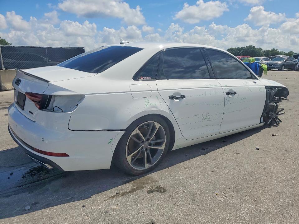 2019 Audi A4 VIN WAUGMAF41KN016942 COPART salvage auction — FRONT END, Fl - Cert Of Title Slvg Rebuildable, sold $3,000 on 2026-07-14 (photo 3)