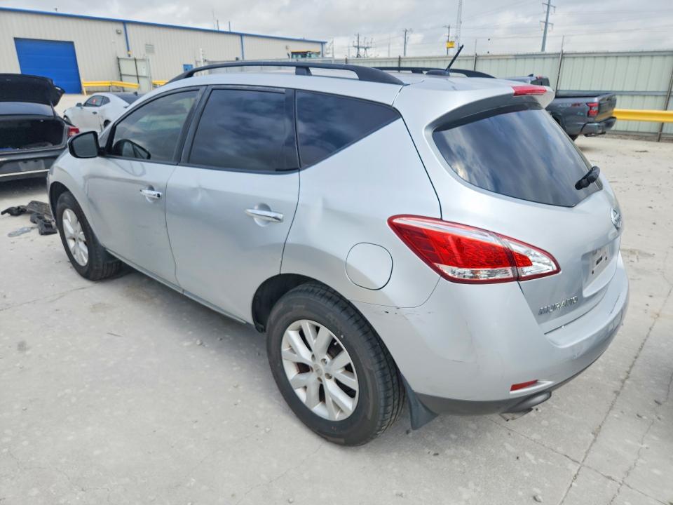 2013 Nissan Murano VIN JN8AZ1MU7DW204363 COPART salvage auction — NORMAL WEAR, Tx - Certificate Of Title, sold $400 on 2026-07-31 (photo 2)