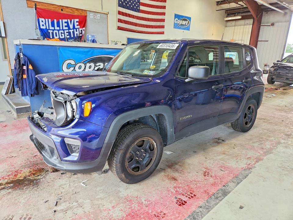 2019 Jeep Renegade VIN ZACNJBAB1KPK61324 COPART salvage auction — FRONT END, Salvage Title, sold $1,200 on 2026-07-20 (photo 1)