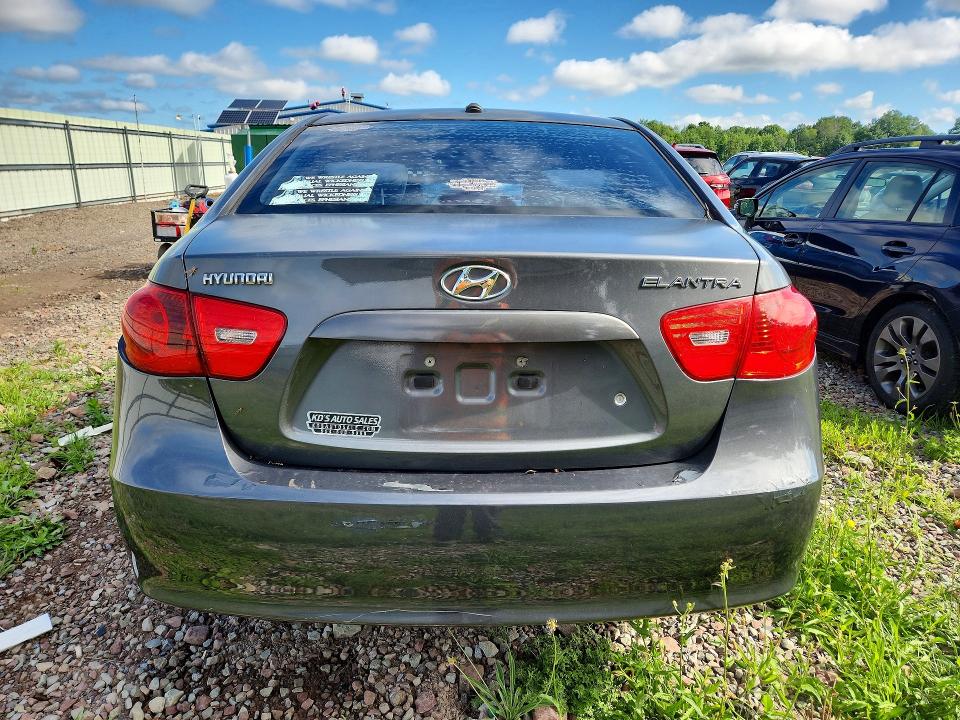 2008 Hyundai Elantra VIN KMHDU46D28U293181 COPART salvage auction — FRONT END, NY - MV-907A SALVAGE CERTIFICATE, sold $400 on 2026-07-27 (photo 6)