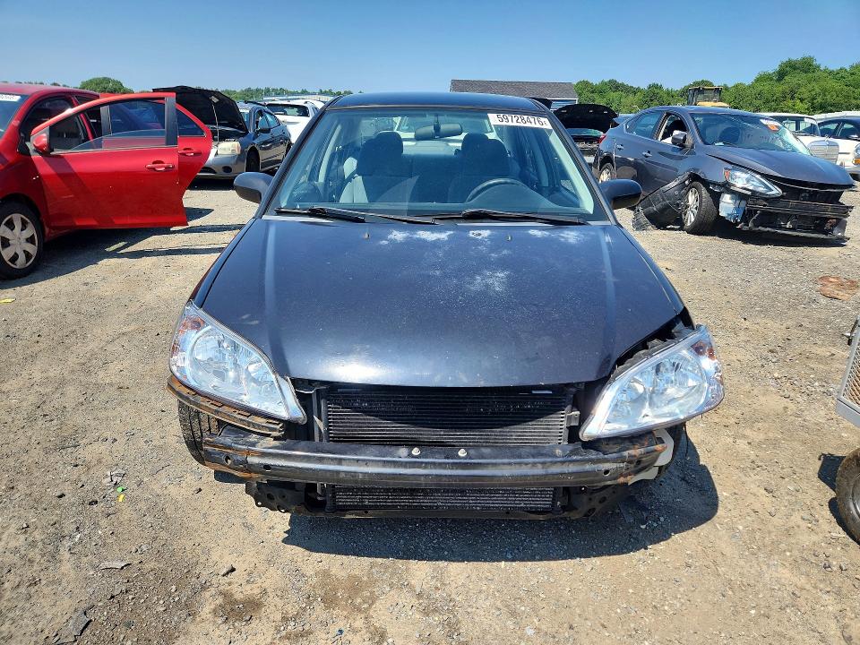 2004 Honda Civic VIN 2HGES16594H523383 COPART salvage auction — FRONT END, Ma - Cert Of Title-Reconstrctd Coll, sold $125 on 2026-07-22 (photo 5)