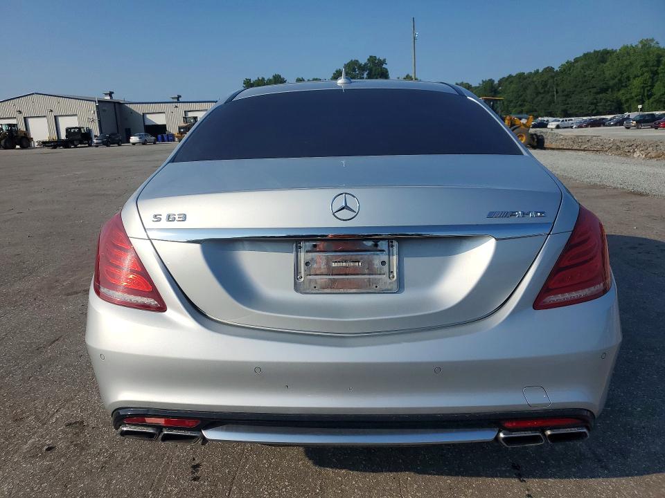 2015 Mercedes-benz S-klasse amg VIN WDDUG7JB7FA148967 COPART salvage auction — FRONT END, Nc - Salvage Certificate Of Title, sold $3,000 on 2026-07-28 (photo 6)