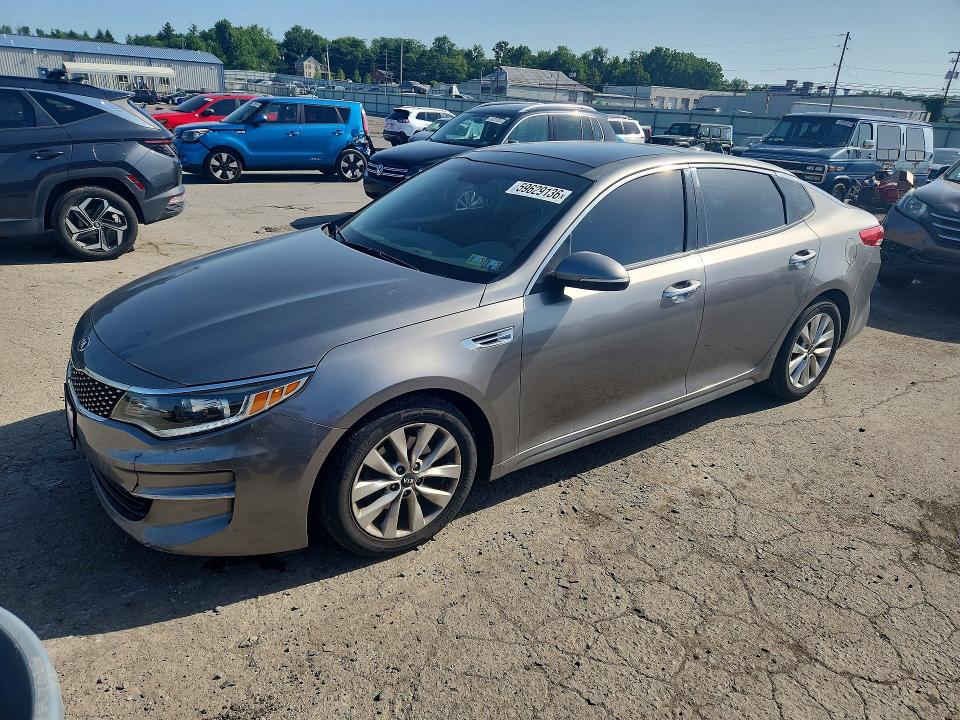 2016 Kia Optima VIN 5XXGU4L39GG007442 COPART salvage auction — FRONT END, Pa - Cert Of Title, sold $2,000 on 2026-07-07 (photo 1)