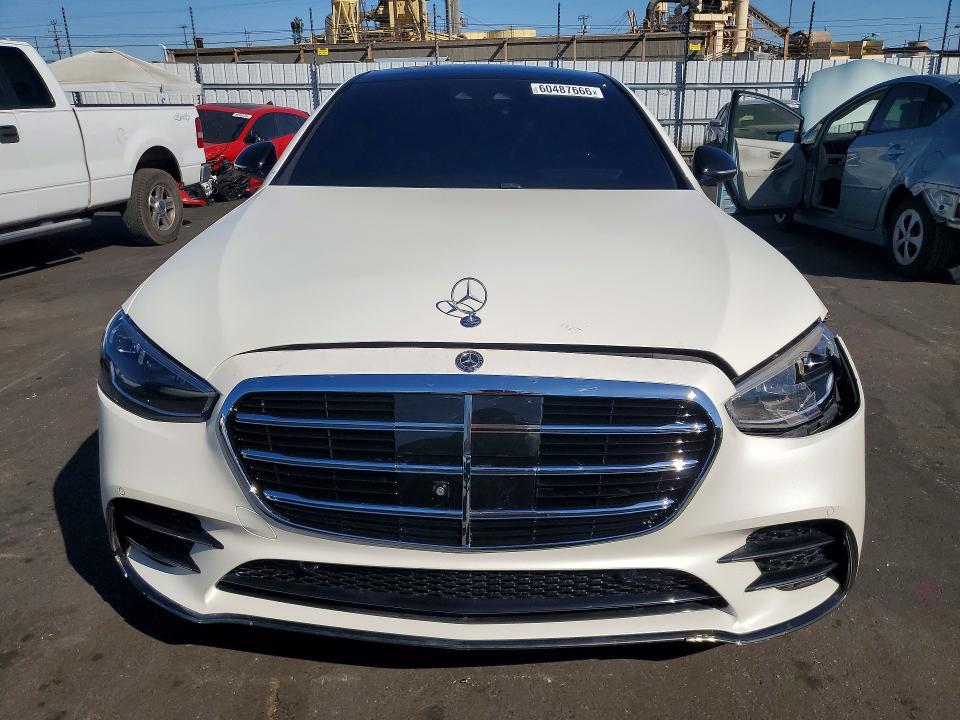 2023 Mercedes-benz S-klasse VIN W1K6G7GB3PA203674 COPART salvage auction — FRONT END, Ca - Dis/Dlr/Exp Only Clean Title (P), sold $58,000 on 2026-07-29 (photo 5)
