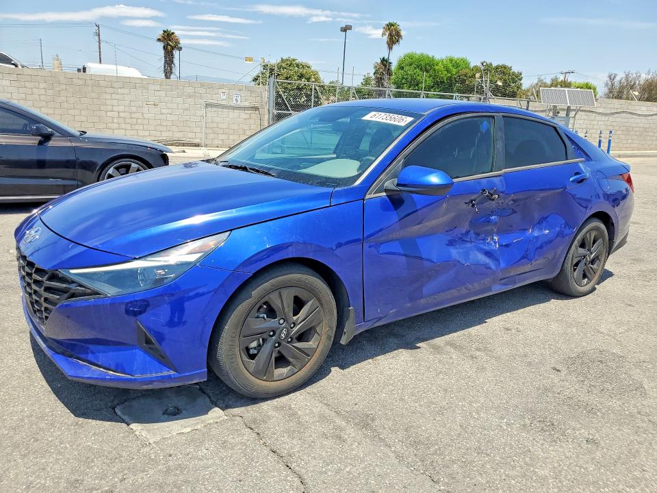 2022 Hyundai Elantra VIN 5NPLS4AGXNH059643 COPART salvage auction — SIDE, AZ - CERT OF TITLE - SALVAGE, sold $3,550 on 2026-07-27 (photo 1)