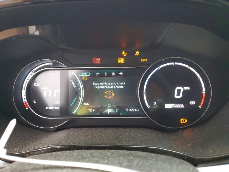 2022 Kia Niro VIN KNDCE3LG1N5124913 COPART salvage auction — REAR END, PA - CERTIFICATE OF SALVAGE, sold $1,100 on 2026-07-29 (photo 9)
