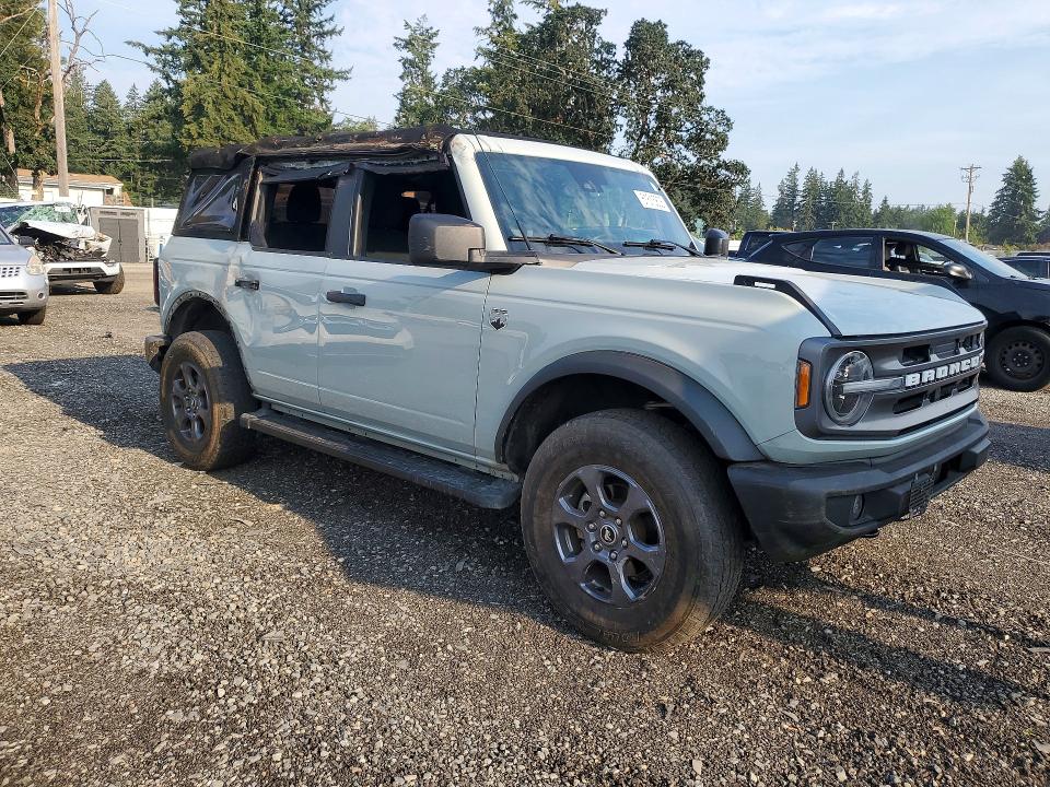 2022 Ford Bronco VIN 1FMEE5BP5NLA85398 COPART salvage auction — ROLLOVER, Wa - Bill Of Sale, sold $12,000 on 2026-07-31 (photo 4)