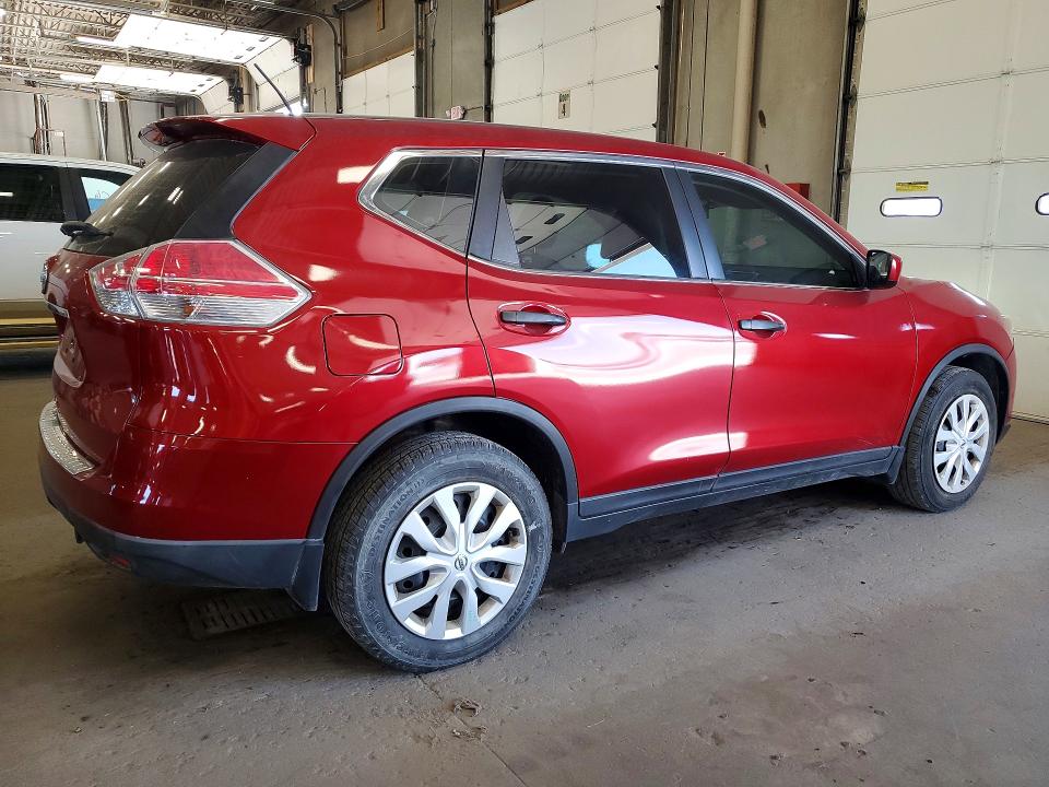 2016 Nissan Rogue VIN KNMAT2MT4GP602414 COPART salvage auction — MINOR DENT/SCRATCHES, Salvage Title, sold $3,050 on 2026-07-21 (photo 3)