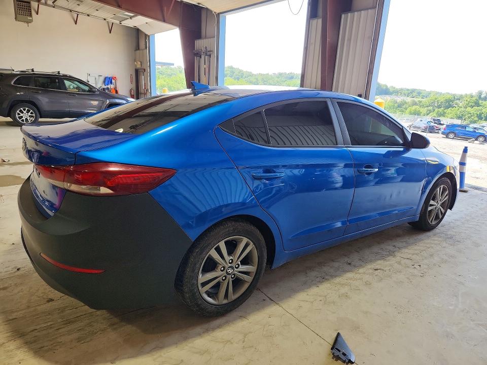 2017 Hyundai Elantra VIN KMHD74LF7HU384234 COPART salvage auction — REAR END, Md - Certificate Of Title, sold $425 on 2026-07-31 (photo 3)