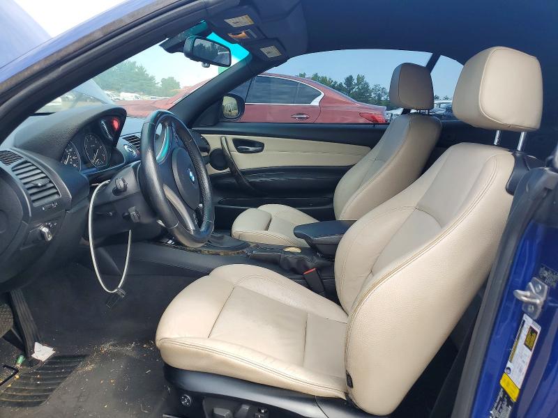 2012 BMW 1 series VIN WBAUN1C58CVH84113 COPART salvage auction — FRONT END, Ct - Cert Of Title-Salvage, sold $500 on 2026-07-24 (photo 7)