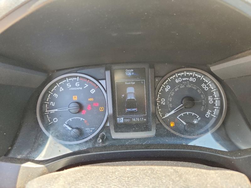 2017 Toyota Tacoma VIN 5TFCZ5ANXHX082784 COPART salvage auction — FRONT END, Ca - Salvage Certificate, sold $1,750 on 2026-07-30 (photo 9)