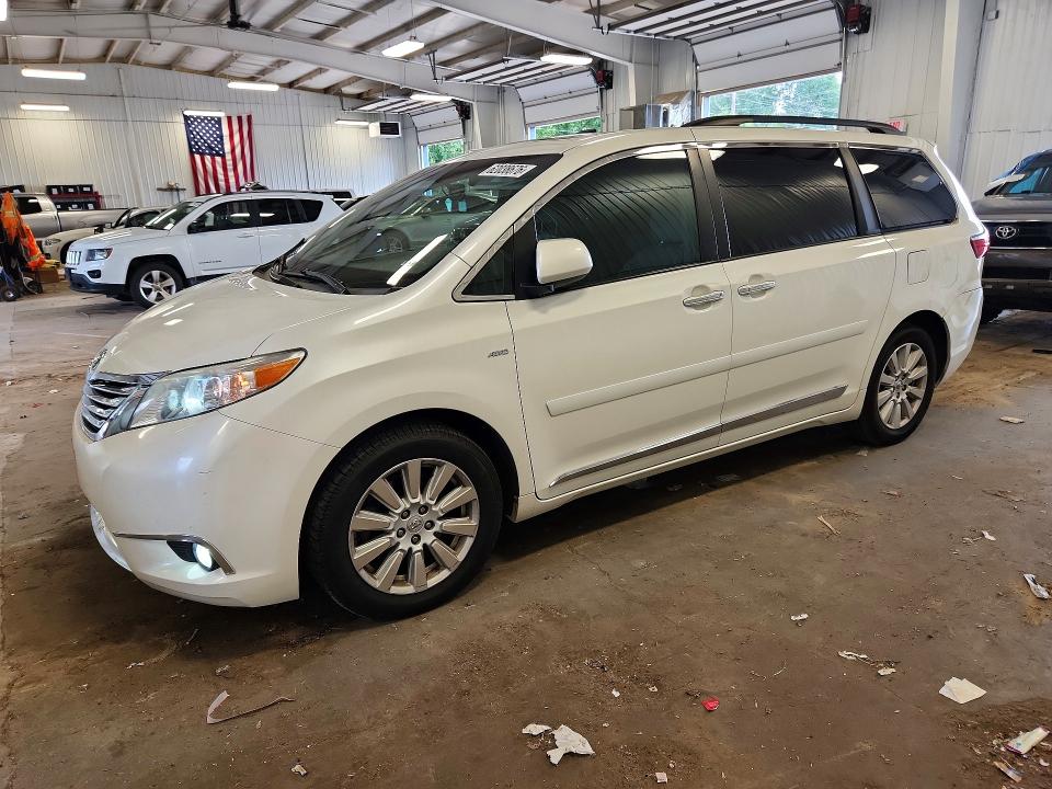 2017 Toyota Sienna VIN 5TDDZ3DC5HS160929 COPART salvage auction — MINOR DENT/SCRATCHES, Mn - Cert Of Title-Prior Salvage, sold $3,350 on 2026-07-23 (photo 1)