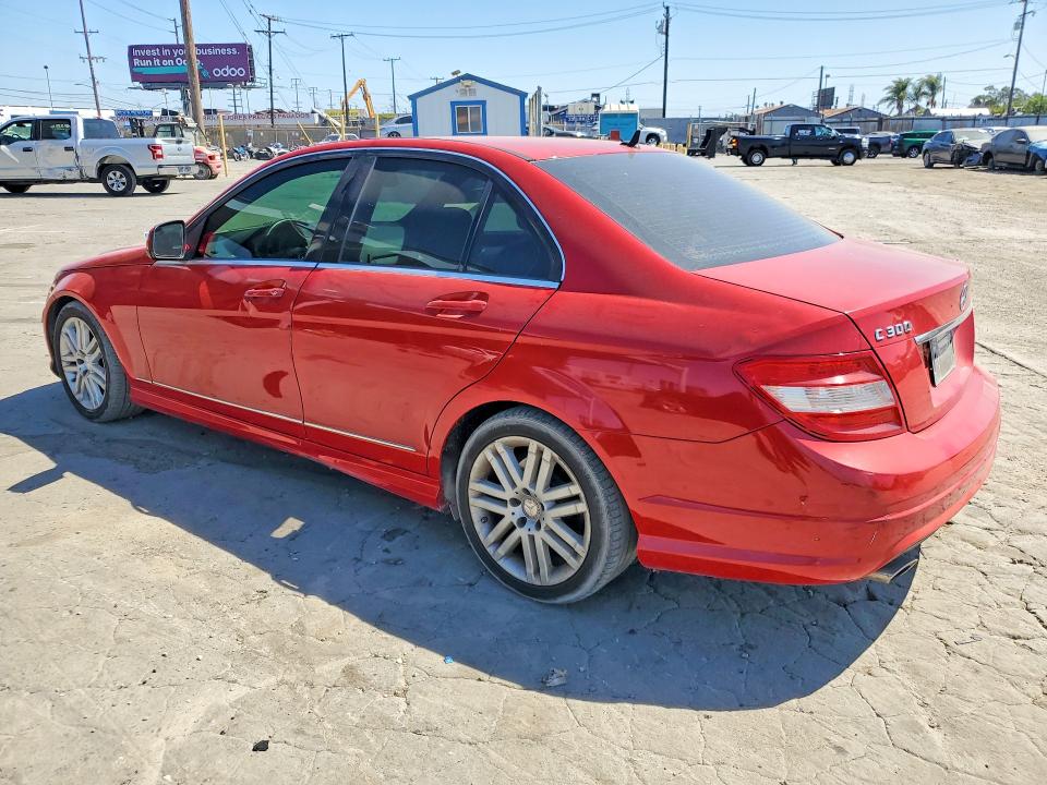 2009 Mercedes-benz C class VIN WDDGF54X79R065105 COPART salvage auction — SIDE, CA - SALVAGE CERTIFICATE, sold $625 on 2026-08-13 (photo 2)