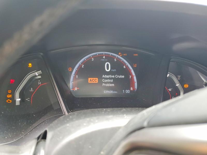 2020 Honda Civic VIN SHHFK7H45LU224888 COPART salvage auction — FRONT END, Fl - Certificate Of Destruction, sold $3,500 on 2026-07-27 (photo 9)