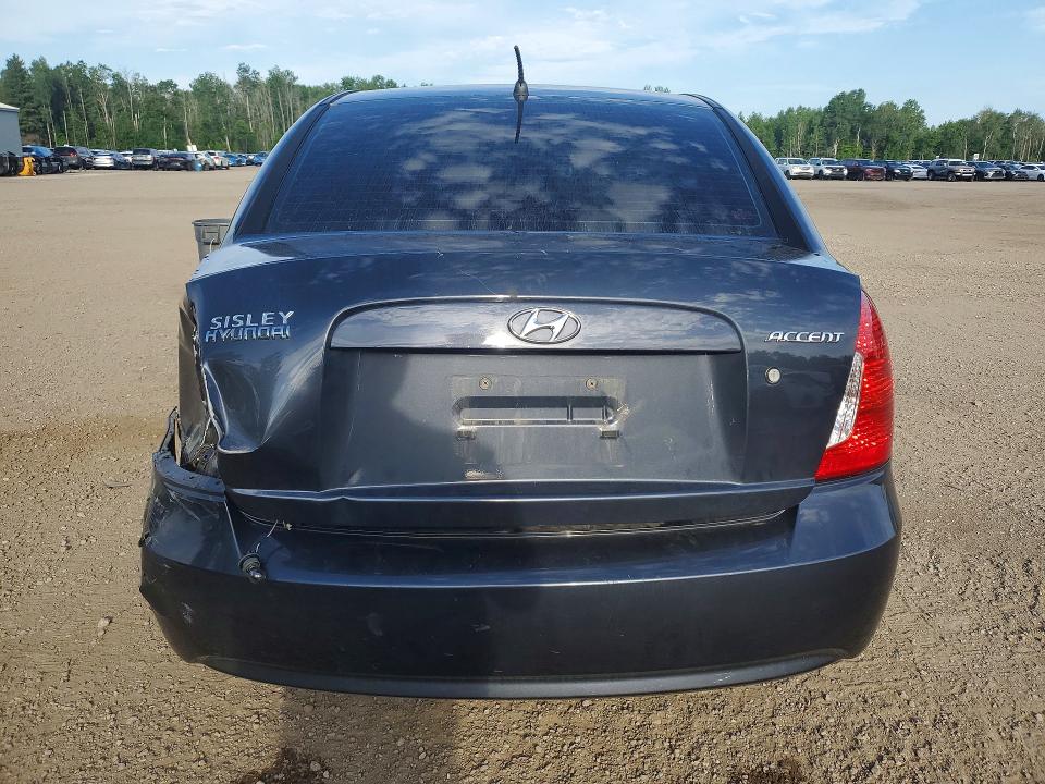 2011 Hyundai Accent VIN KMHCN4BC0BU611862 COPART salvage auction — FRONT END, ON - PERMIT SALVAGE, sold $200 on 2026-07-28 (photo 6)
